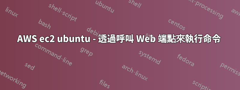 AWS ec2 ubuntu - 透過呼叫 Web 端點來執行命令