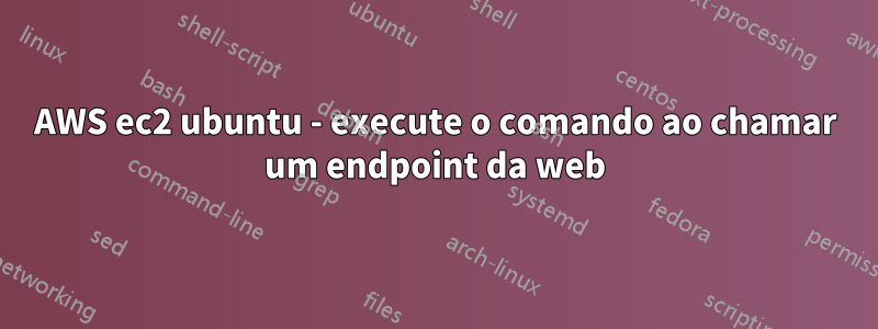 AWS ec2 ubuntu - execute o comando ao chamar um endpoint da web