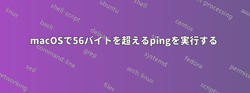 macOSで56バイトを超えるpingを実行する