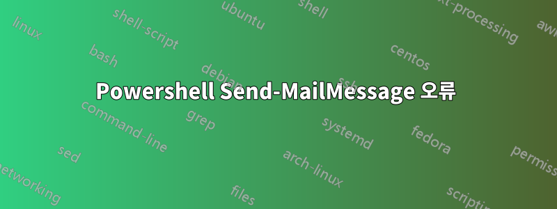 Powershell Send-MailMessage 오류