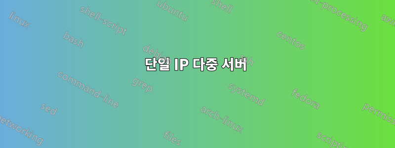 단일 IP 다중 서버