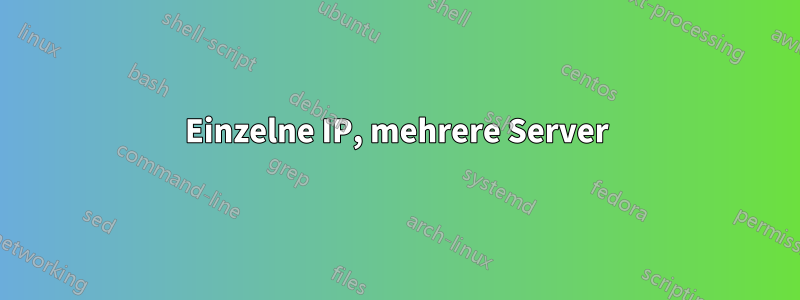 Einzelne IP, mehrere Server