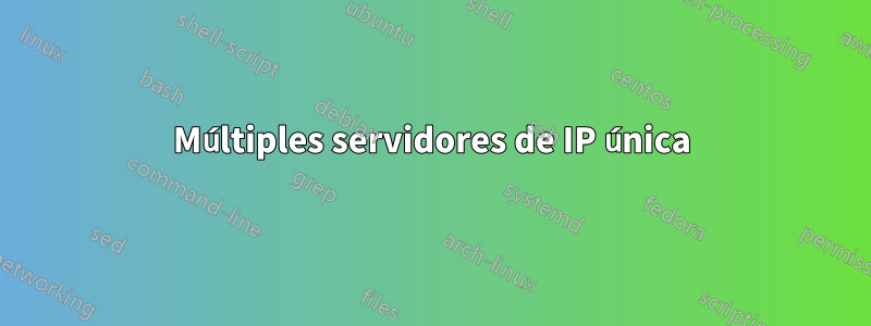 Múltiples servidores de IP única