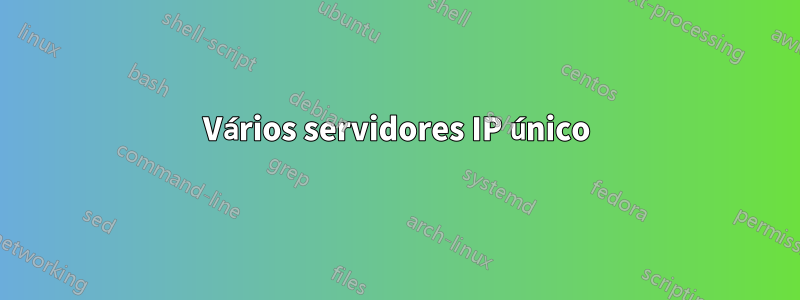 Vários servidores IP único