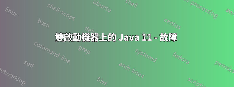 雙啟動機器上的 Java 11 - 故障