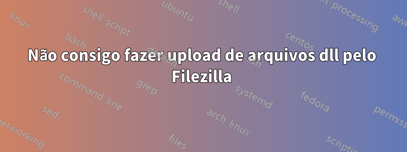 Não consigo fazer upload de arquivos dll pelo Filezilla