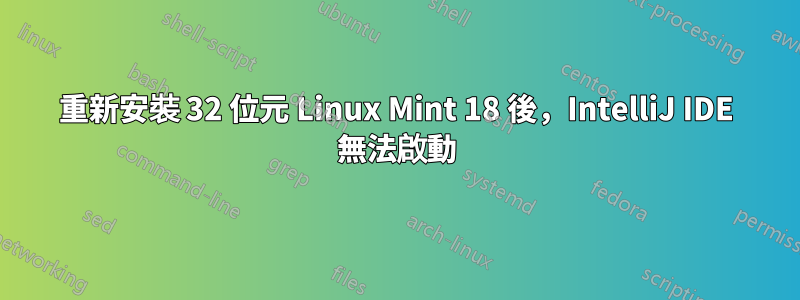 重新安裝 32 位元 Linux Mint 18 後，IntelliJ IDE 無法啟動