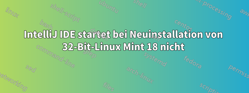 IntelliJ IDE startet bei Neuinstallation von 32-Bit-Linux Mint 18 nicht