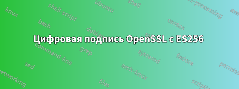 Цифровая подпись OpenSSL с ES256