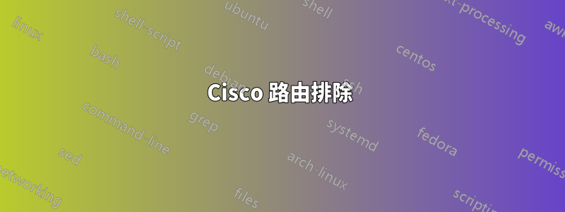 Cisco 路由排除