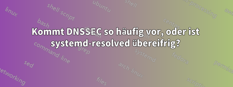 Kommt DNSSEC so häufig vor, oder ist systemd-resolved übereifrig?