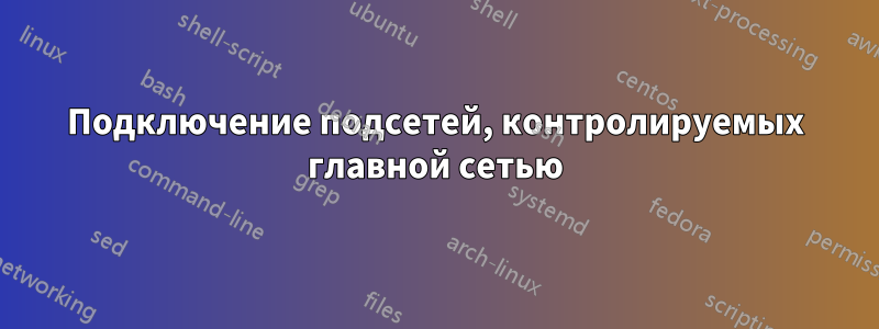 Подключение подсетей, контролируемых главной сетью