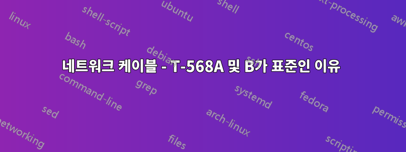 네트워크 케이블 - T-568A 및 B가 표준인 이유