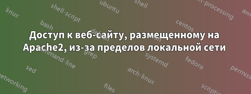 Доступ к веб-сайту, размещенному на Apache2, из-за пределов локальной сети