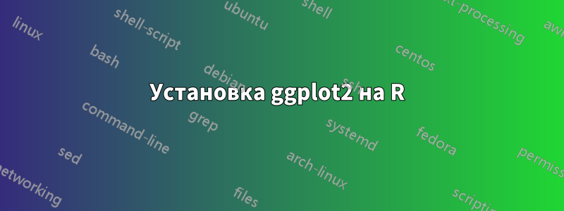 Установка ggplot2 на R 