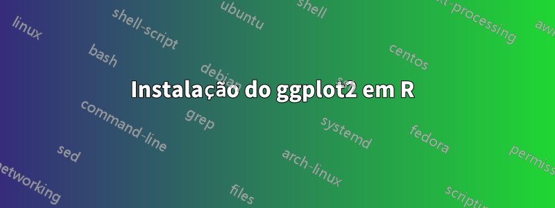 Instalação do ggplot2 em R 