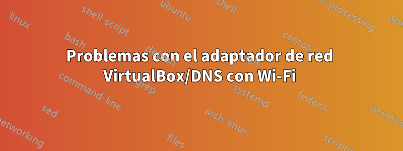 Problemas con el adaptador de red VirtualBox/DNS con Wi-Fi