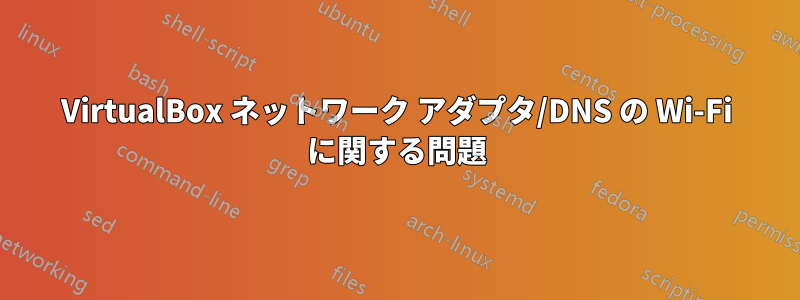 VirtualBox ネットワーク アダプタ/DNS の Wi-Fi に関する問題