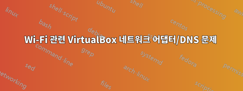 Wi-Fi 관련 VirtualBox 네트워크 어댑터/DNS 문제