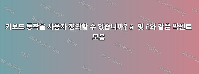 키보드 동작을 사용자 정의할 수 있습니까? á 및 ñ와 같은 악센트 모음