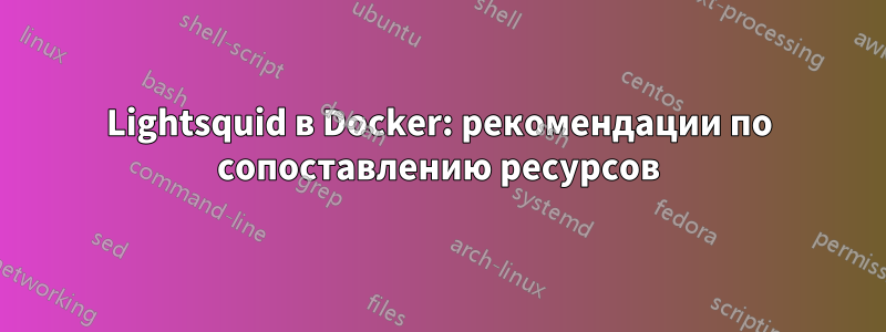 Lightsquid в Docker: рекомендации по сопоставлению ресурсов