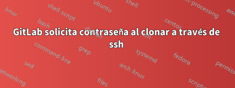 GitLab solicita contraseña al clonar a través de ssh