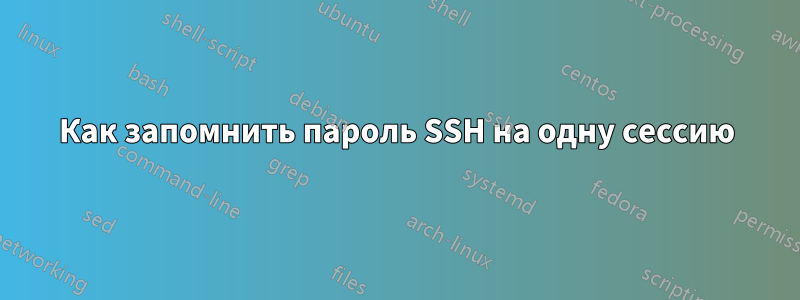 Как запомнить пароль SSH на одну сессию