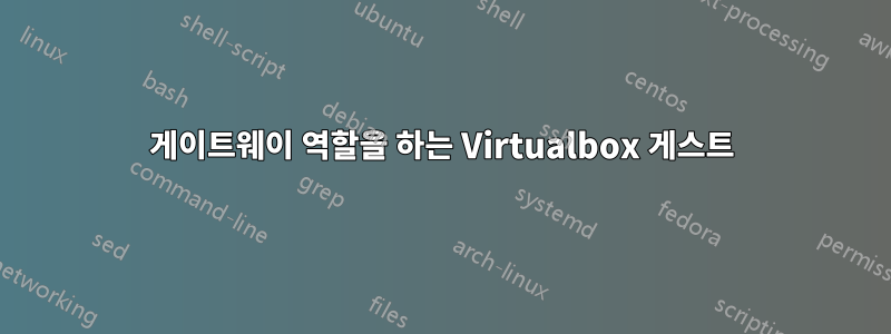 게이트웨이 역할을 하는 Virtualbox 게스트