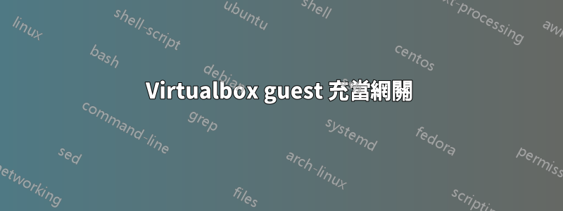 Virtualbox guest 充當網關