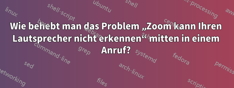 Wie behebt man das Problem „Zoom kann Ihren Lautsprecher nicht erkennen“ mitten in einem Anruf?
