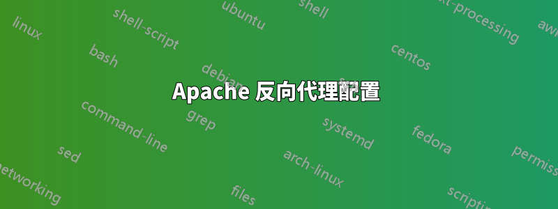 Apache 反向代理配置