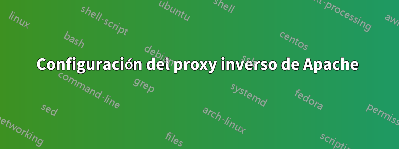 Configuración del proxy inverso de Apache