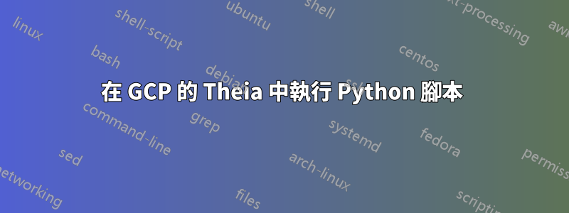 在 GCP 的 Theia 中執行 Python 腳本
