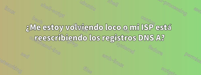 ¿Me estoy volviendo loco o mi ISP está reescribiendo los registros DNS A?