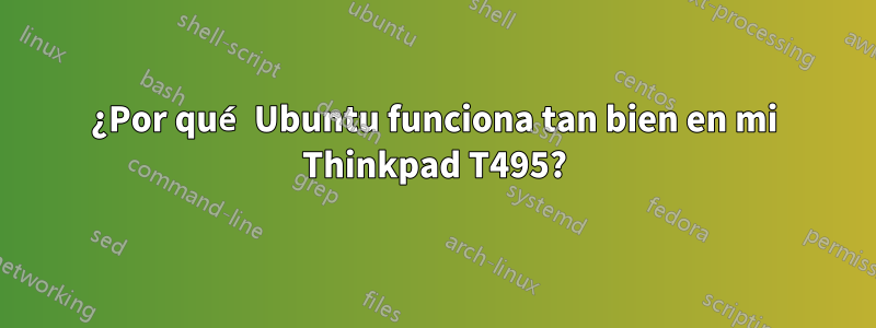 ¿Por qué Ubuntu funciona tan bien en mi Thinkpad T495?