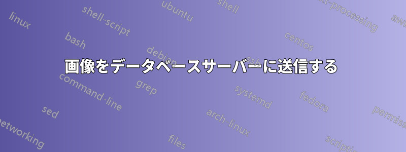 画像をデータベースサーバーに送信する