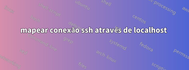 mapear conexão ssh através de localhost