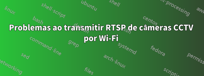 Problemas ao transmitir RTSP de câmeras CCTV por Wi-Fi