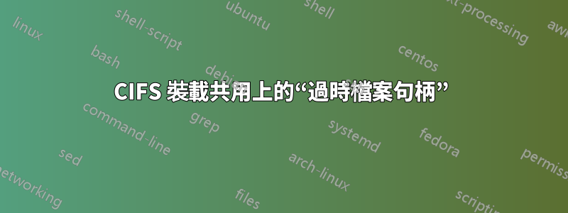 CIFS 裝載共用上的“過時檔案句柄”