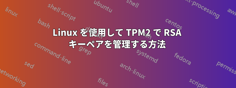 Linux を使用して TPM2 で RSA キーペアを管理する方法