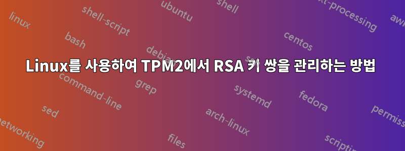 Linux를 사용하여 TPM2에서 RSA 키 쌍을 관리하는 방법