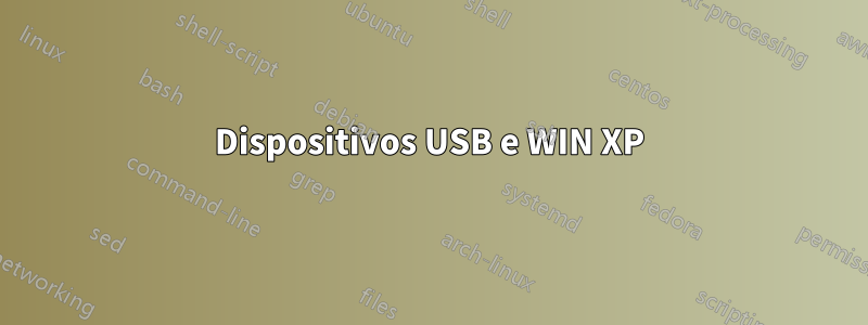 Dispositivos USB e WIN XP