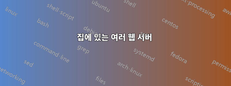 집에 있는 여러 웹 서버