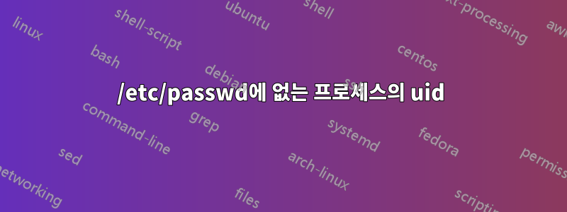 /etc/passwd에 없는 프로세스의 uid