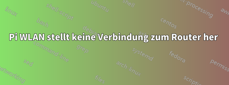 Pi WLAN stellt keine Verbindung zum Router her