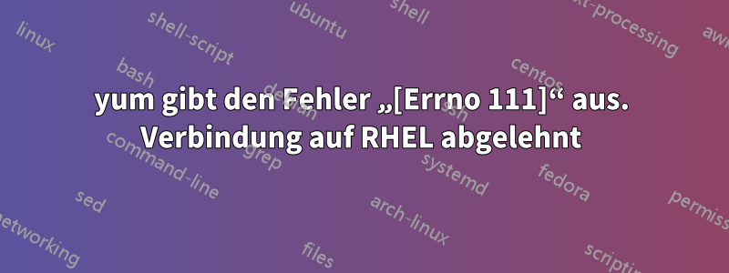 yum gibt den Fehler „[Errno 111]“ aus. Verbindung auf RHEL abgelehnt