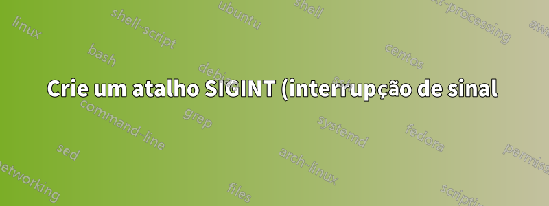 Crie um atalho SIGINT (interrupção de sinal) para iTerm2