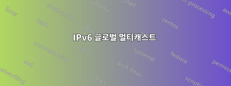 IPv6 글로벌 멀티캐스트