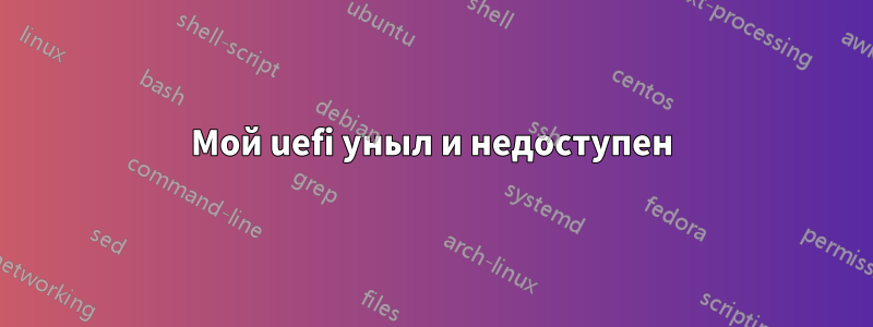 Мой uefi уныл и недоступен