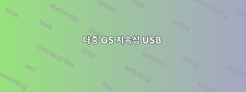 다중 OS 지속성 USB